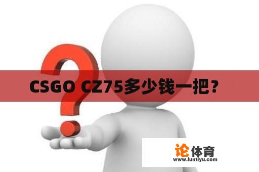 CSGO CZ75多少钱一把？ 