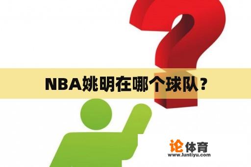 NBA姚明在哪个球队？