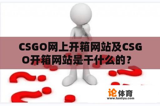 CSGO网上开箱网站及CSGO开箱网站是干什么的？ 