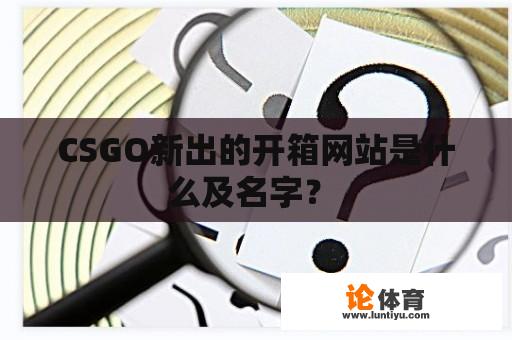 CSGO新出的开箱网站是什么及名字？ 