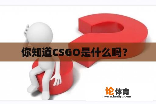 你知道CSGO是什么吗？ 