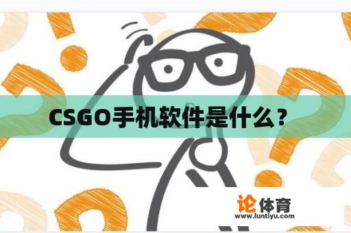 CSGO手机软件是什么？ 