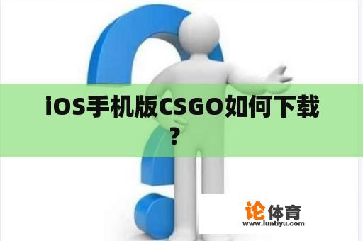 iOS手机版CSGO如何下载？ 