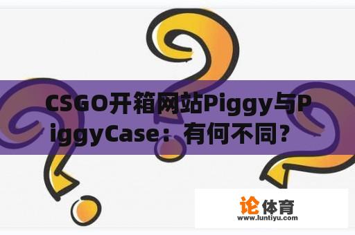 CSGO开箱网站Piggy与PiggyCase：有何不同？ 