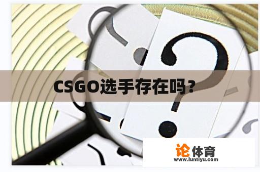 CSGO选手存在吗？ 