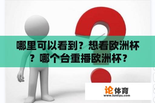 哪里可以看到？想看欧洲杯？哪个台重播欧洲杯？