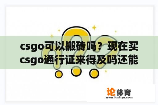 csgo可以搬砖吗？现在买csgo通行证来得及吗还能回本吗？