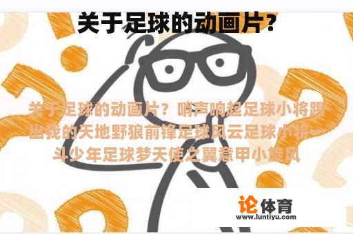 关于足球的动画片？