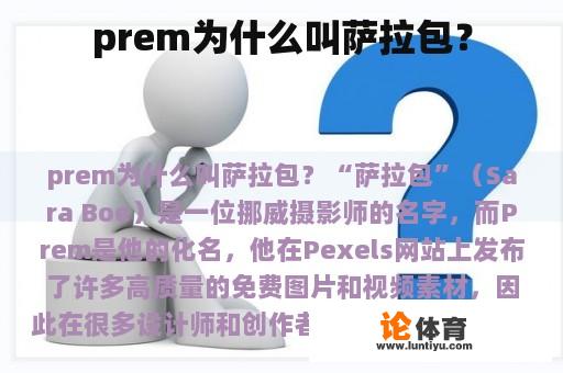 prem为什么叫萨拉包？