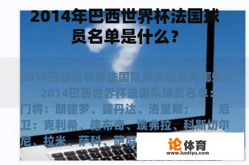 2014年巴西世界杯法国球员名单是什么？