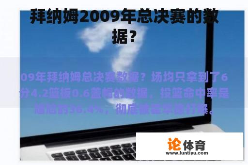 拜纳姆2009年总决赛的数据？