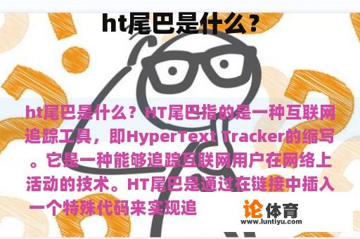 ht尾巴是什么？