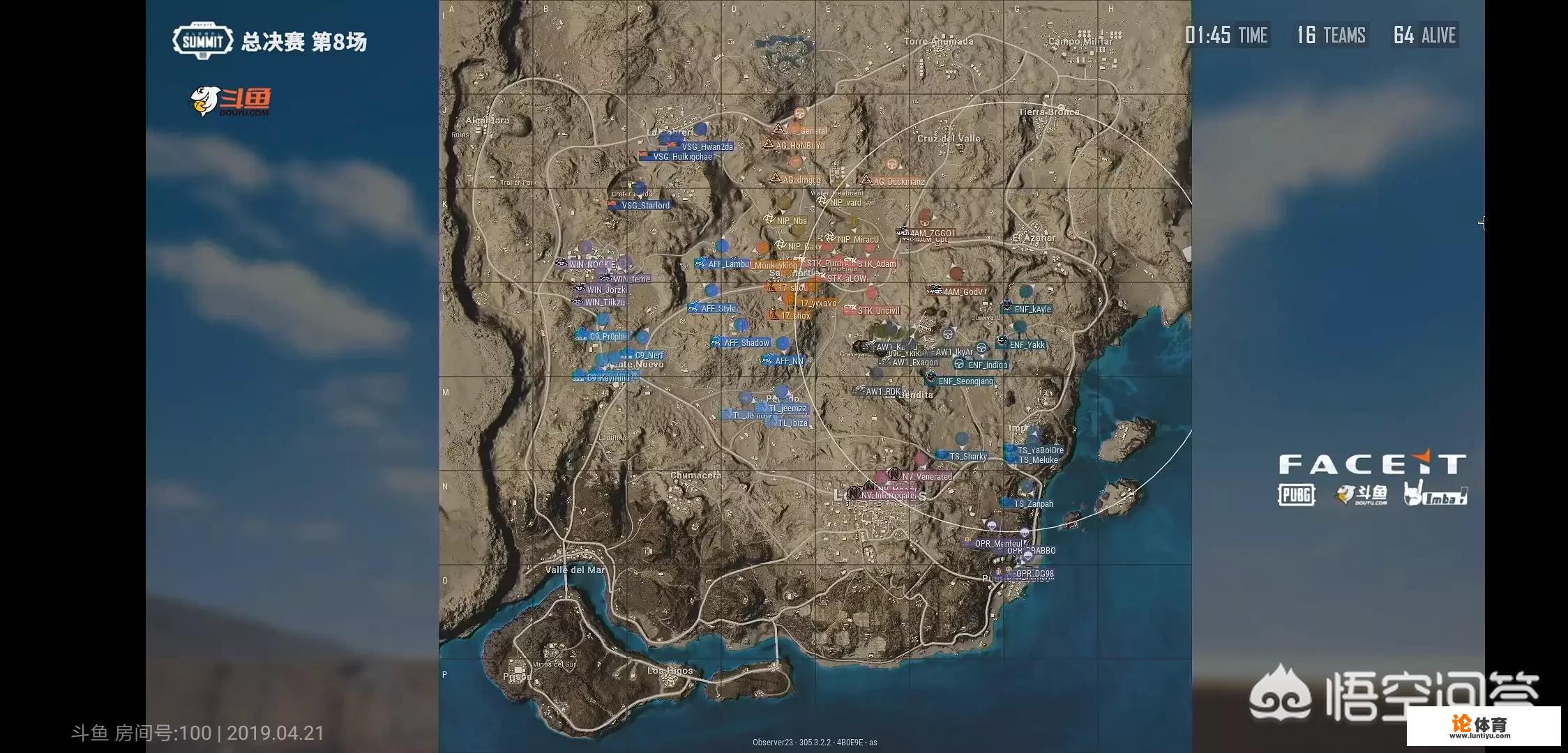 PUBG伦敦赛决赛第二日第二把，醒目一雷四杀，独狼吃鸡，拿下4AM决赛首鸡，你怎么看