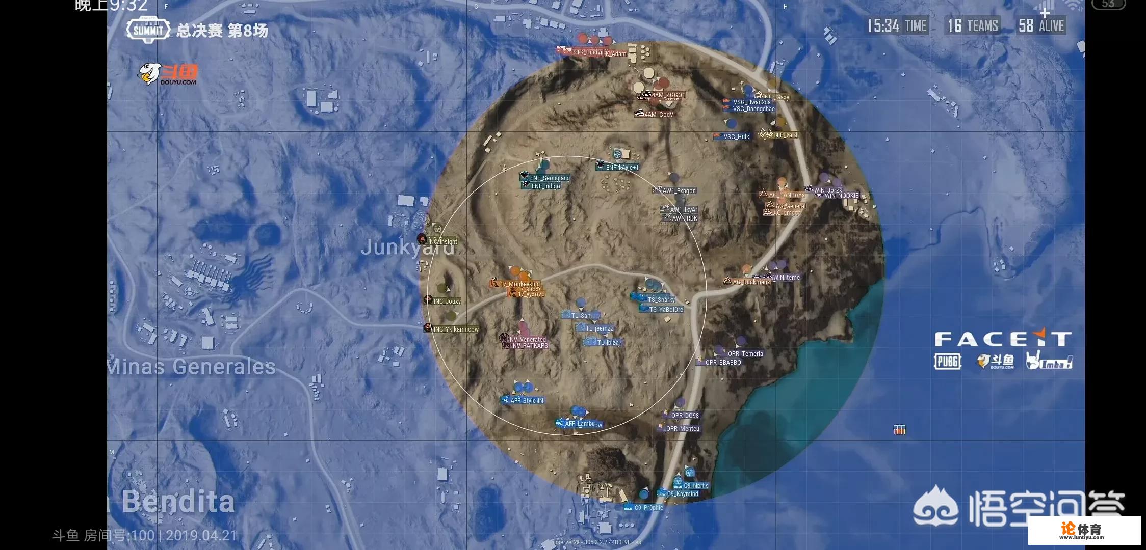 PUBG伦敦赛决赛第二日第二把，醒目一雷四杀，独狼吃鸡，拿下4AM决赛首鸡，你怎么看