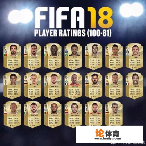 如何评价FIFA18球员的数值评分