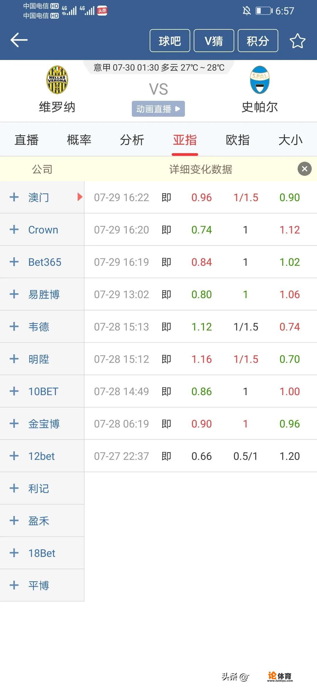 7.29意甲029：维罗纳vs费拉拉，谁能取胜呢