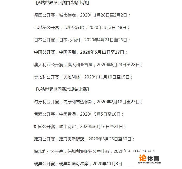 国际乒联公布2020年赛事赛程安排,奥运会年国乒有侧重点的备战,如何分析看待 国际乒联公布2020年赛事赛程安排,奥运会年国乒有侧重点的备战,如何分析看待