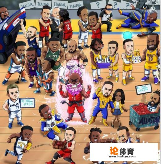 美媒发布了NBA上周赛场趣事漫画，你看懂了几个梗