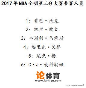 如何评价2017年NBA全明星三分大赛