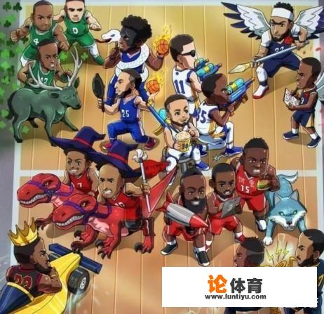 NBA官微发布季后赛二轮对阵漫画，你能看懂几个