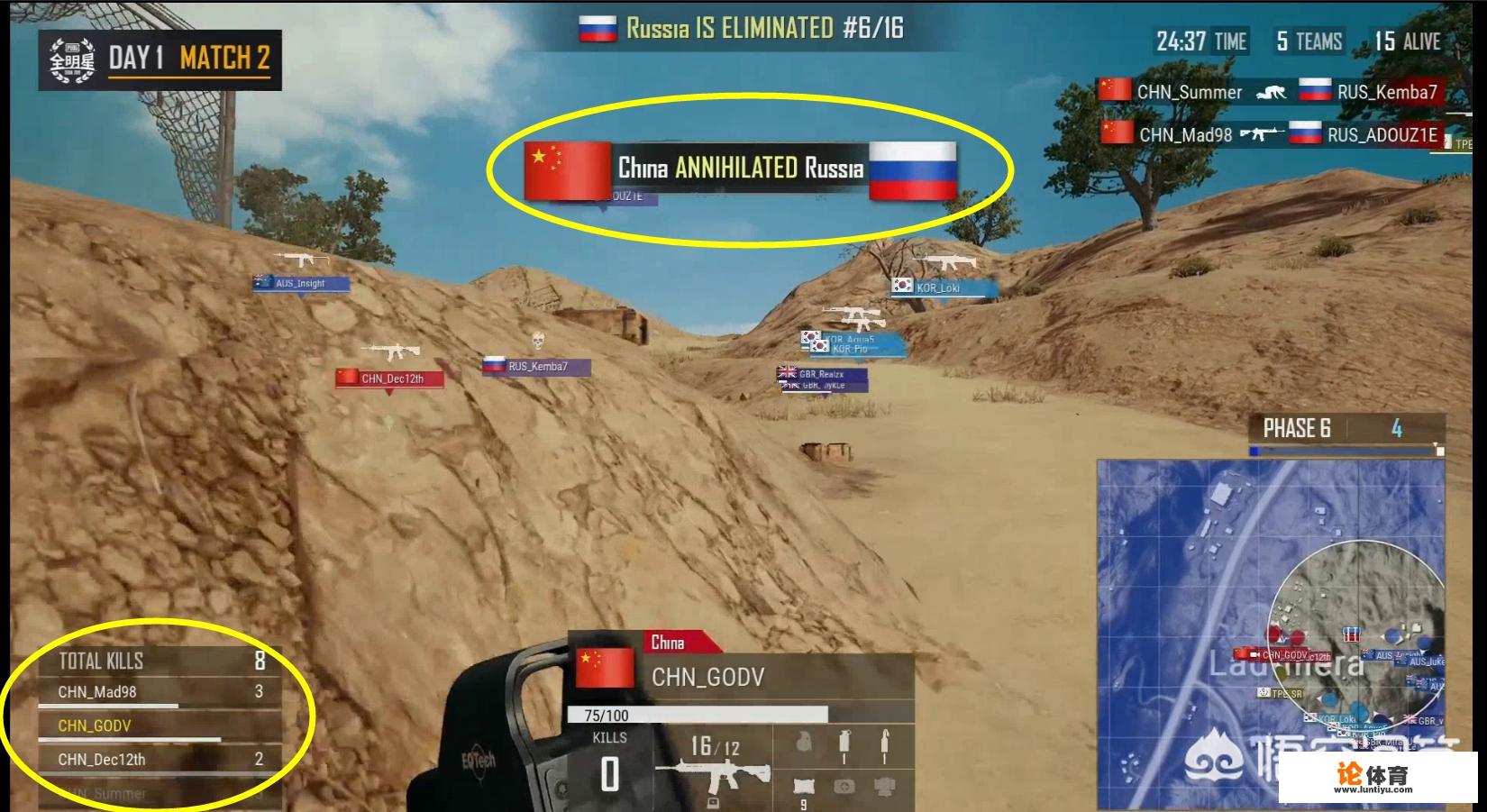 PUBG国家杯：澳大利亚吃鸡，中国队10杀第2，韦神独木难支弹幕满屏尽力了，有何看法？