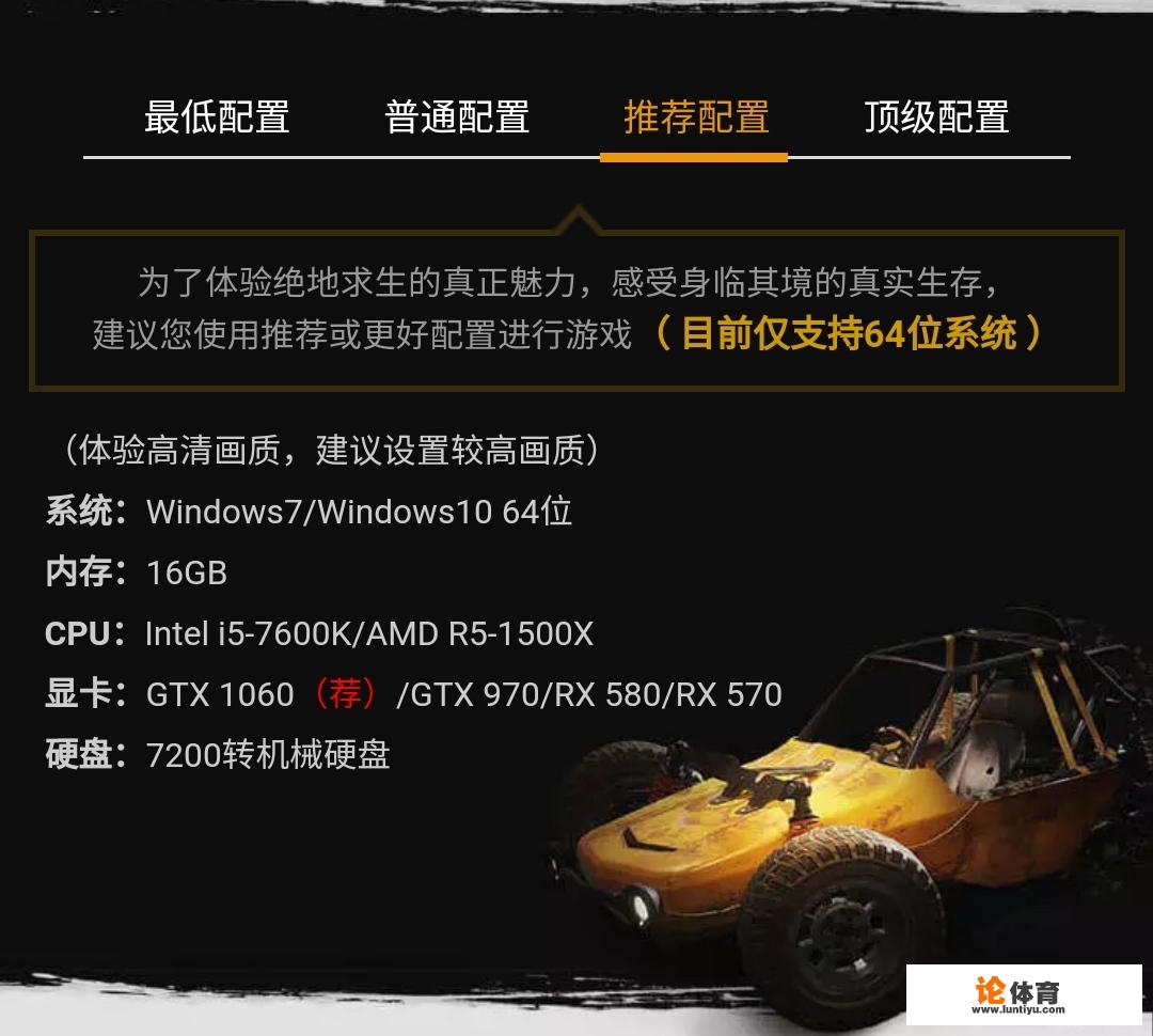 11400加微星560小板、海盗船3200 16Ｇ，金士顿120固态，GTX950可以吃鸡吗？